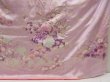Photo5: 5404T13z1270 Vintage Japanese Kimono Silk FURISODE Peony Light purple (5)