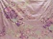 Photo6: 5404T13z1270 Vintage Japanese Kimono Silk FURISODE Peony Light purple (6)