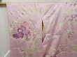 Photo8: 5404T13z1270 Vintage Japanese Kimono Silk FURISODE Peony Light purple (8)