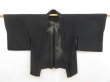 Photo5: 5404T01z330 Vintage Japanese Kimono Silk See through HAORI Bamboo Black (5)