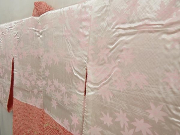 Photo8: 5404T02z550 Vintage Japanese Kimono Silk SHIBORI HAORI Chrysanthemum (8)