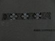 Photo4: 5404T03z290 Vintage Japanese Kimono Silk See through HAORI  Black (4)