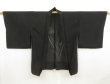 Photo5: 5404T07z340 Vintage Japanese Kimono Silk See through HAORI Iris Black (5)