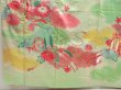 Photo6: 5404T11z1030 Vintage Japanese Kimono Silk FURISODE Royal cart Light green (6)