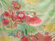 Photo8: 5404T11z1030 Vintage Japanese Kimono Silk FURISODE Royal cart Light green (8)