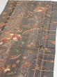 Photo3: 2B02z50  Japanese Kimono Silk  FABRIC Phoenix Gray 39.4x15.2 (3)