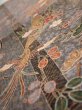 Photo4: 2B02z50  Japanese Kimono Silk  FABRIC Phoenix Gray 39.4x15.2 (4)