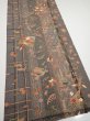 Photo2: 2B03z90  Japanese Kimono Silk  FABRIC Phoenix Gray 68.5x15.0 (2)