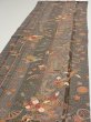 Photo3: 2B04z90  Japanese Kimono Silk  FABRIC Phoenix Gray 68.5x15.0 (3)