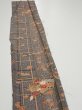 Photo3: 2B08z40  Japanese Kimono Silk  FABRIC Phoenix Gray 59.1x7.5 (3)