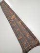 Photo5: 2B08z40  Japanese Kimono Silk  FABRIC Phoenix Gray 59.1x7.5 (5)