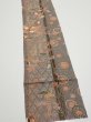 Photo2: 2B09z50  Japanese Kimono Silk  FABRIC Phoenix Gray 81.9x7.3 (2)