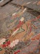Photo4: 2B09z50  Japanese Kimono Silk  FABRIC Phoenix Gray 81.9x7.3 (4)