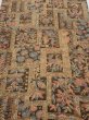 Photo1: 2B06z90  Japanese Kimono Silk  FABRIC Bird Dark brown 65.4x14.8 (1)