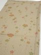 Photo3: 2B01z60  Japanese Kimono Silk  FABRIC Plum blossom Soft olive 42.5x15.0 (3)