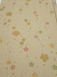 Photo1: 2B02z60  Japanese Kimono Silk  FABRIC Plum blossom Soft olive 42.5x15.0 (1)