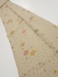 Photo1: 2B09z60  Japanese Kimono Silk  FABRIC Plum blossom Soft olive 87.4x7.5 (1)
