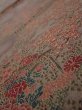 Photo4: 1H02z60  Japanese Kimono Silk  FABRIC Garden Brown-Gray 39.4x14.2 (4)