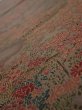 Photo4: 1H05z90  Japanese Kimono Silk  FABRIC Garden Brown-Gray 62.2x14.4 (4)