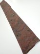 Photo6: 1H07z40  Japanese Kimono Silk  FABRIC Garden Brown-Gray 57.1x7.3 (6)