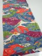 Photo2: 1H01z80  Japanese Kimono Crepe Silk  FABRIC Scenery Off-white 59.1x14.2 (2)