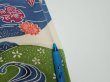 Photo7: 1H01z80  Japanese Kimono Crepe Silk  FABRIC Scenery Off-white 59.1x14.2 (7)