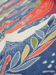Photo5: 1H10z30  Japanese Kimono Crepe Silk  FABRIC Scenery Off-white 35.8x6.3 (5)