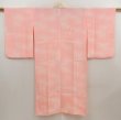 Photo1: 5405T02z360 Vintage Japanese Kimono Silk JUBAN Butterfly Pink (1)