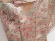 Photo3: 5405T07z510 Vintage Japanese Kimono Silk HITOE KOMON Peacock Sand beige (3)
