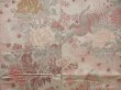 Photo5: 5405T07z510 Vintage Japanese Kimono Silk HITOE KOMON Peacock Sand beige (5)