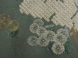 Photo4: 5405T08z550 Vintage Japanese Kimono Silk HAORI Chrysanthemum Grass green (4)