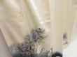Photo3: 5405T09z910  Japanese Kimono Silk TSUKESAGE Peony Off-white (3)