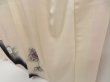 Photo4: 5405T09z910  Japanese Kimono Silk TSUKESAGE Peony Off-white (4)