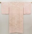 Photo1: 5411T01z440 Vintage Japanese Kimono Silk JUBAN Flying crane Light pink (1)