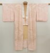 Photo6: 5411T01z440 Vintage Japanese Kimono Silk JUBAN Flying crane Light pink (6)