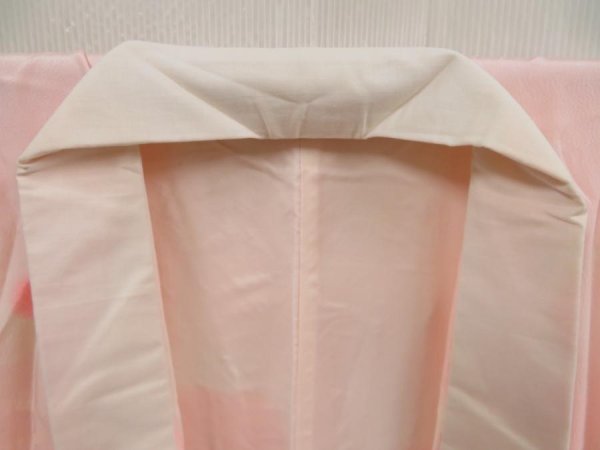 Photo5: 5411T02z550 Vintage Japanese Kimono Silk JUBAN Plum blossom Pink (5)