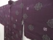 Photo2: 5411T03z580 Vintage Japanese Kimono Silk HAORI  Dark purple (2)