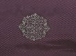 Photo4: 5411T03z580 Vintage Japanese Kimono Silk HAORI  Dark purple (4)