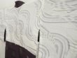 Photo7: 5411T03z580 Vintage Japanese Kimono Silk HAORI  Dark purple (7)