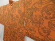 Photo2: 5411T05z550 Vintage Japanese Kimono Silk HAORI Dragon Orange-Brown (2)