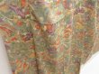 Photo3: 5411T07z930 Vintage Japanese Kimono Silk KOMON Princess Green-Gray (3)
