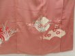 Photo7: 5411T09z760 Vintage Japanese Kimono Silk IROTOMESODE Flowers Dull pink (7)