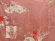 Photo8: 5411T09z760 Vintage Japanese Kimono Silk IROTOMESODE Flowers Dull pink (8)