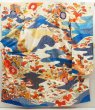 Photo1: 5411T11z1170 Vintage Japanese Kimono Silk FURISODE Royal cart Off-white (1)