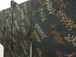 Photo2: 5413T01z430 Vintage Japanese Kimono Silk MEISEN HAORI  Green-Gray (2)