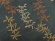 Photo4: 5413T01z430 Vintage Japanese Kimono Silk MEISEN HAORI  Green-Gray (4)