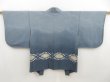 Photo1: 5413T02z540 Vintage Japanese Kimono Silk HAORI  Dull light blue (1)