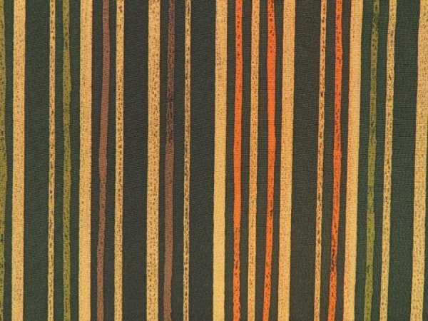 Photo5: 5413T03z620 Vintage Japanese Kimono Silk HAORI Stripe Raw sienna (5)