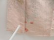 Photo6: 5413T04z970 Vintage Japanese Kimono Silk KOMON Flowers Light pink (6)
