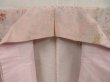 Photo8: 5413T04z970 Vintage Japanese Kimono Silk KOMON Flowers Light pink (8)